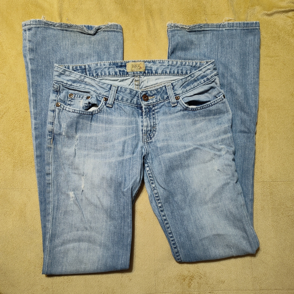 BKE Light Blue Flare & Wide Leg Jeans